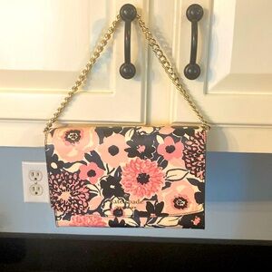 Floral Kate Spade bag with chain handle